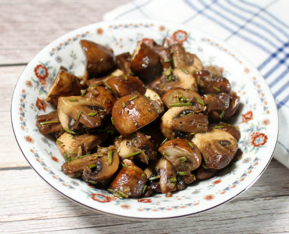 Garlic Rosemary Keto Mushrooms5