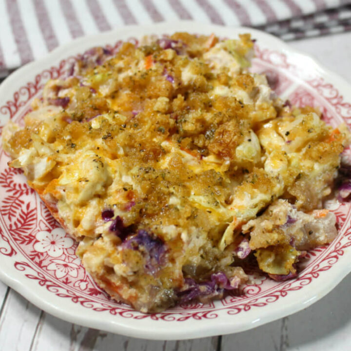 Cheesy Chicken Cabbage Keto Casserole1