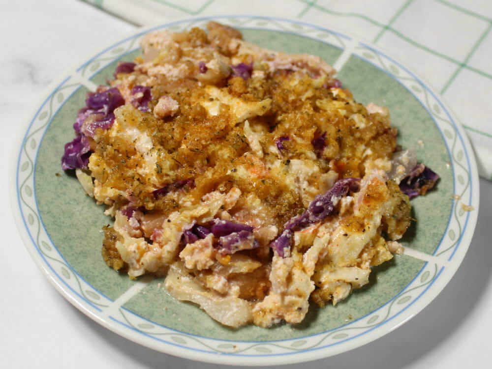 Cheesy Chicken Cabbage Keto Casserole5