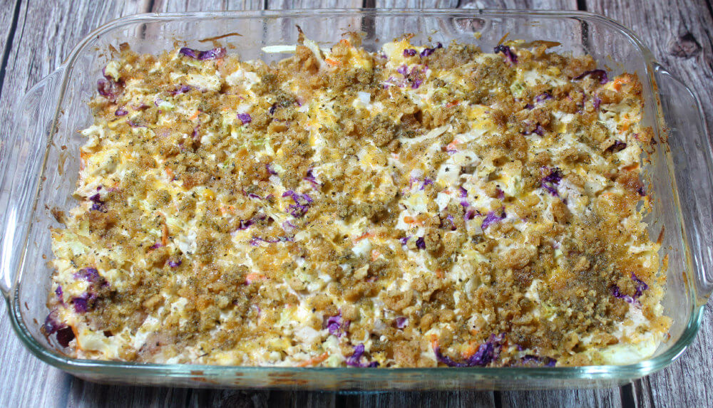 Cheesy Chicken Cabbage Keto Casserole6
