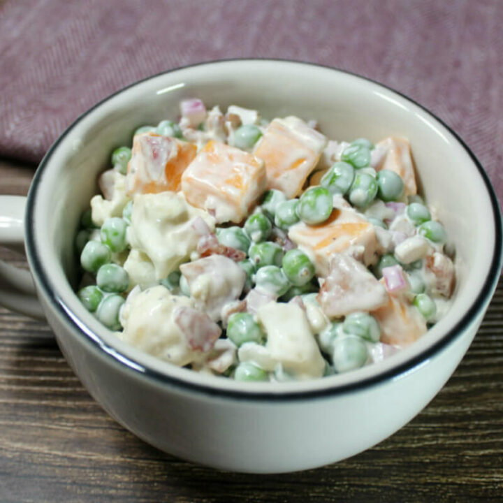 Keto Pea Cauliflower Salad1