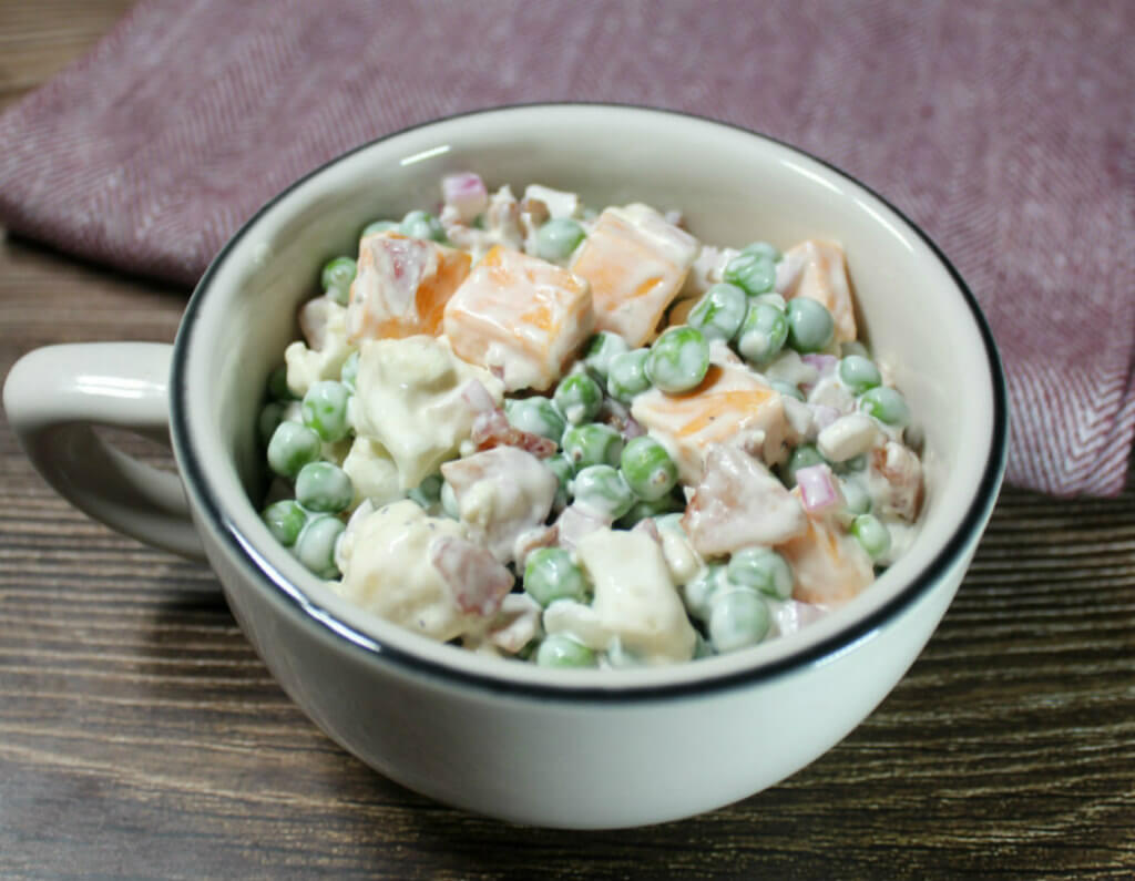 Keto Pea Cauliflower Salad1