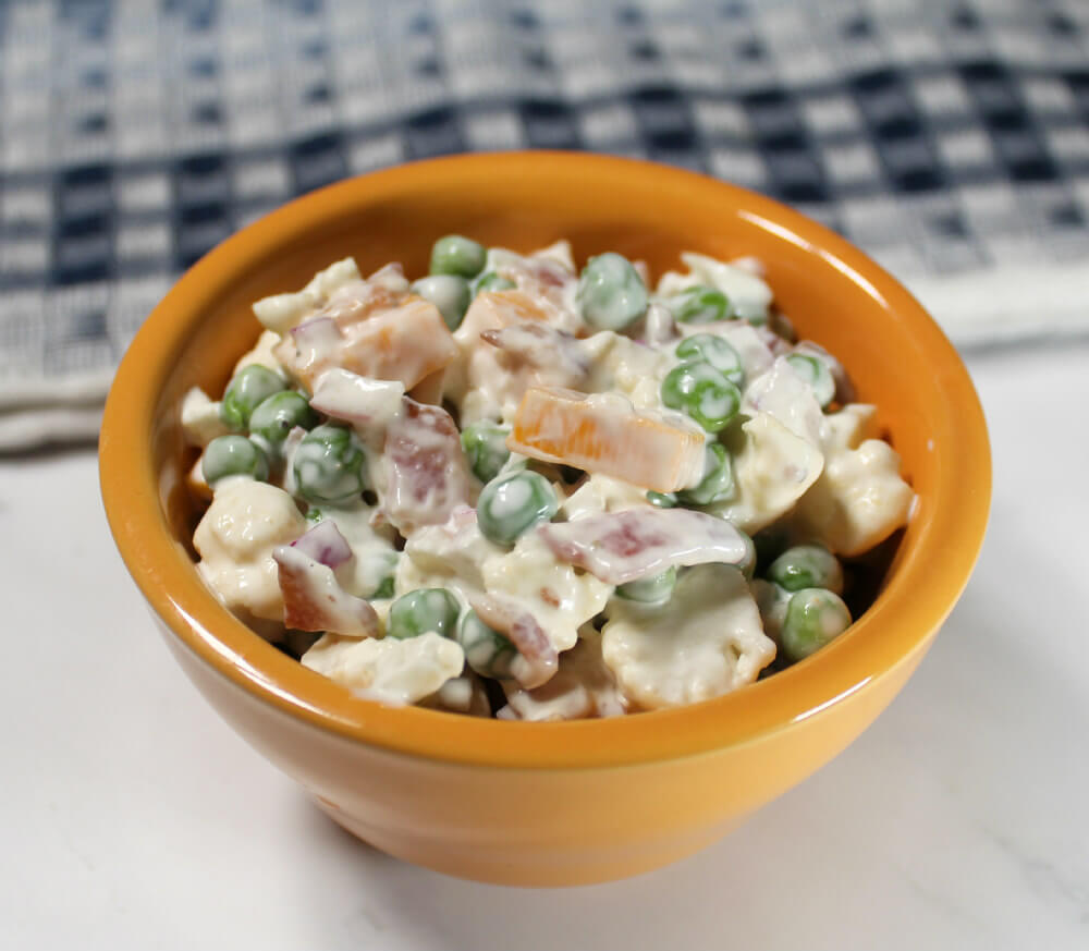 Keto Pea Cauliflower Salad7