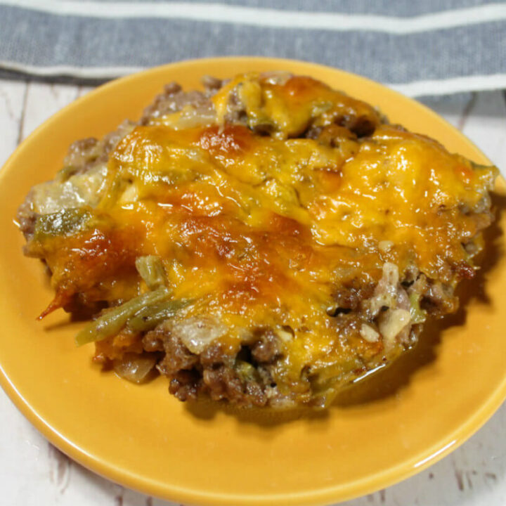 Hamburger Green Bean Keto Casserole1