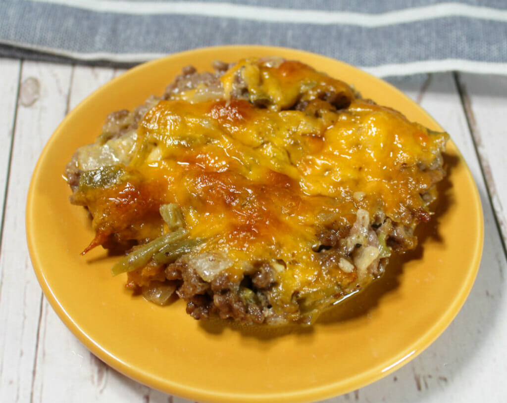 Hamburger Green Bean Keto Casserole1