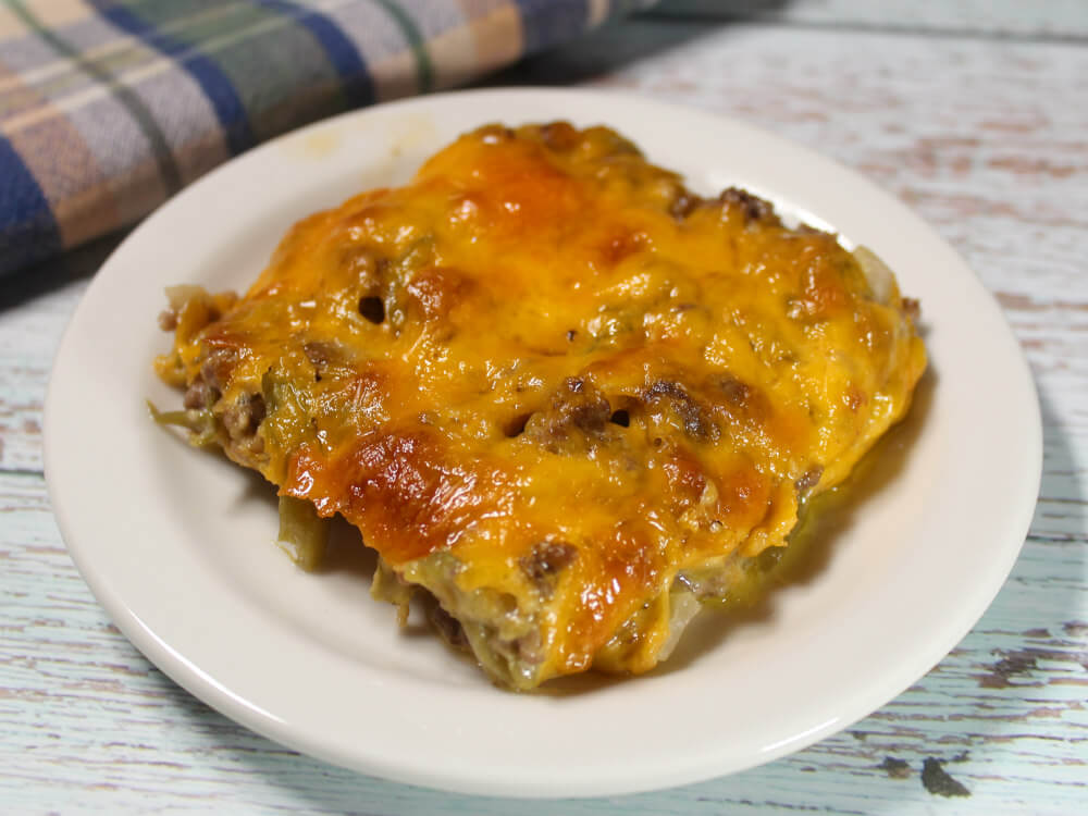 Hamburger Green Bean Keto Casserole6