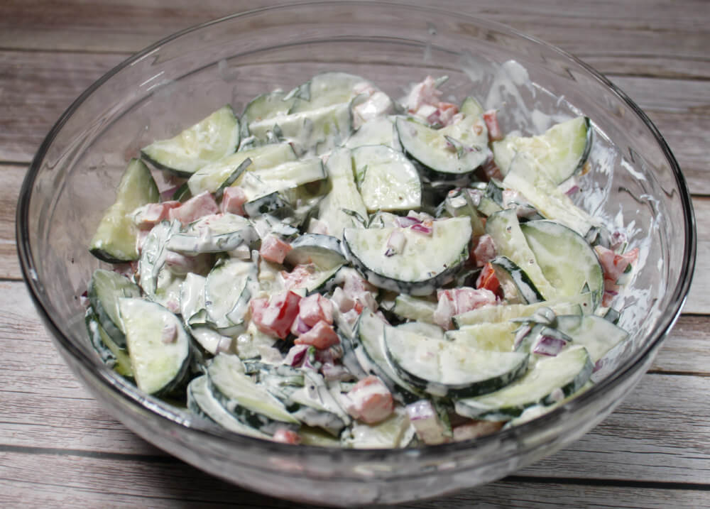 Creamy Cucumber Basil Salad6