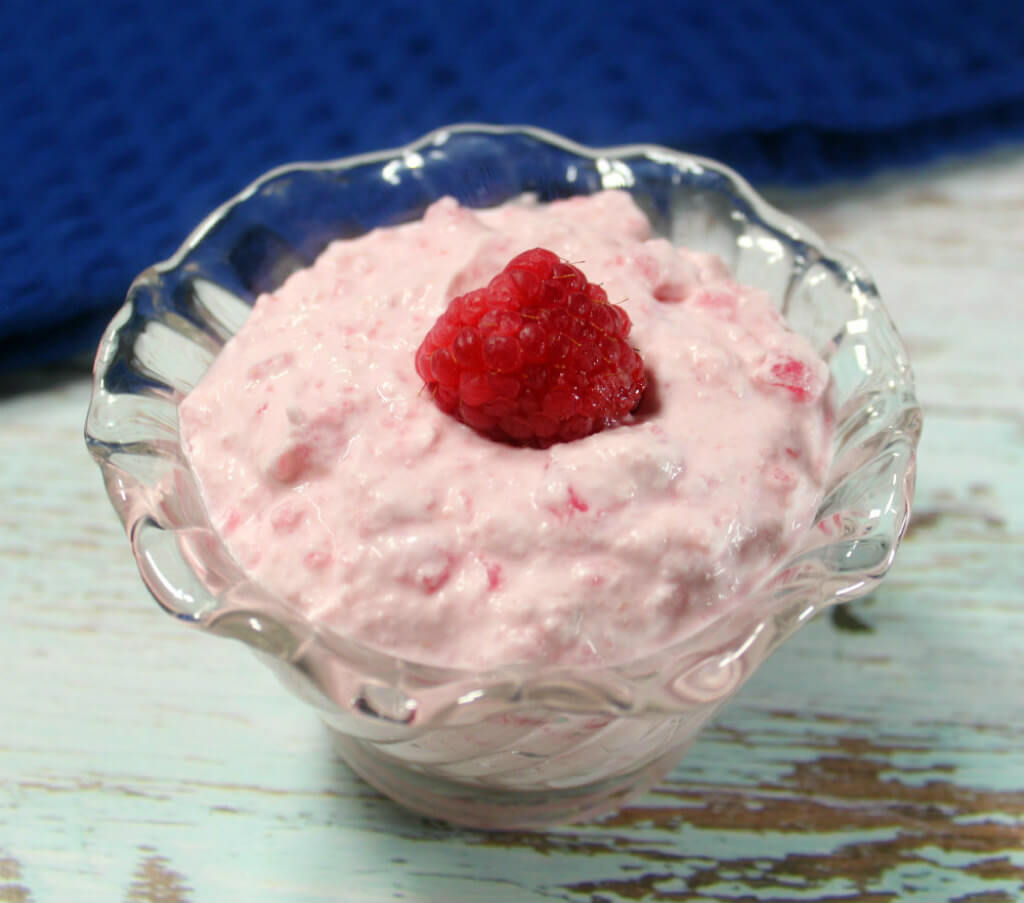Raspberry Jello Keto Salad1