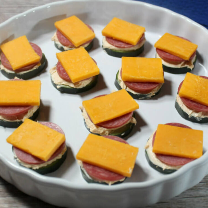 Low-Carb Cucumber Salami Bites1