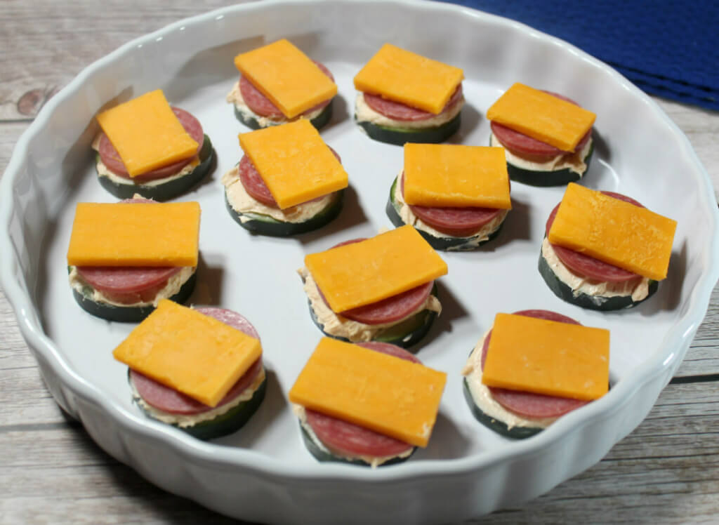 Low-Carb Cucumber Salami Bites1