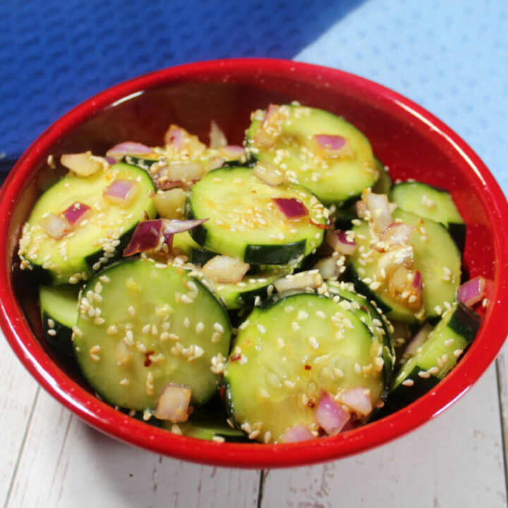 Keto Asian Cucumber Salad1