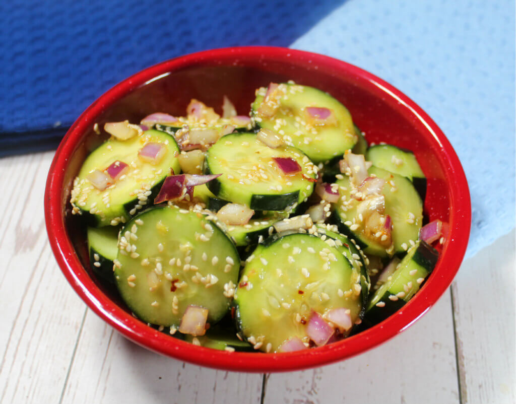 Keto Asian Cucumber Salad1