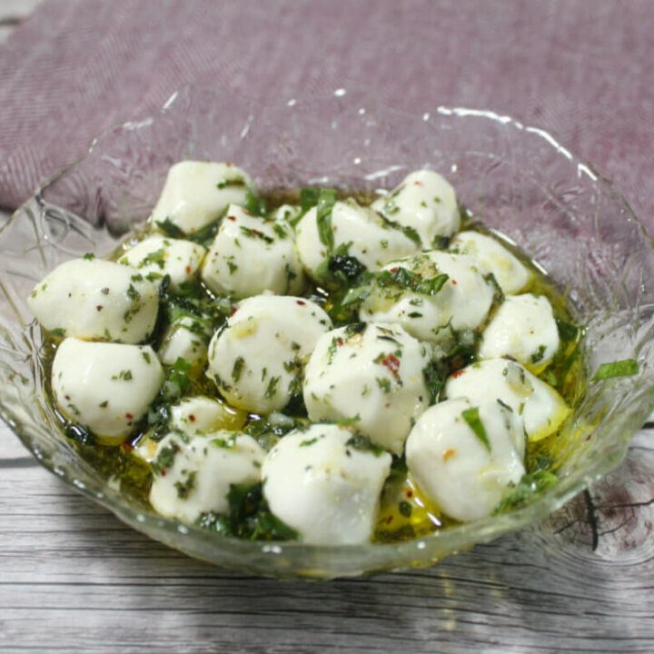 Easy Marinated Mozzarella Balls