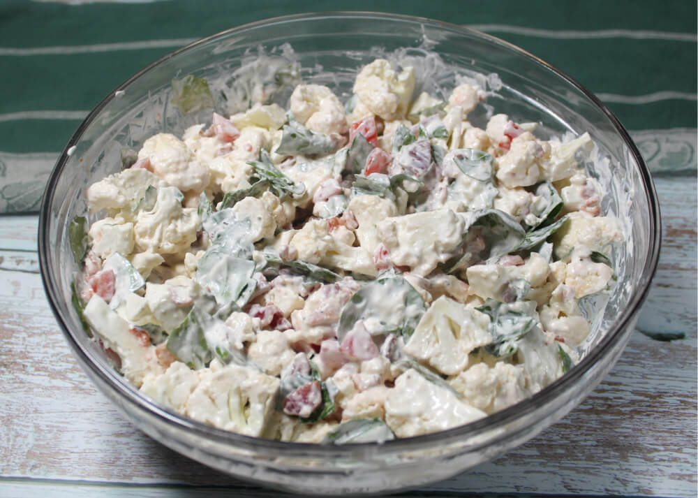 Creamy blt Cauliflower Salad5