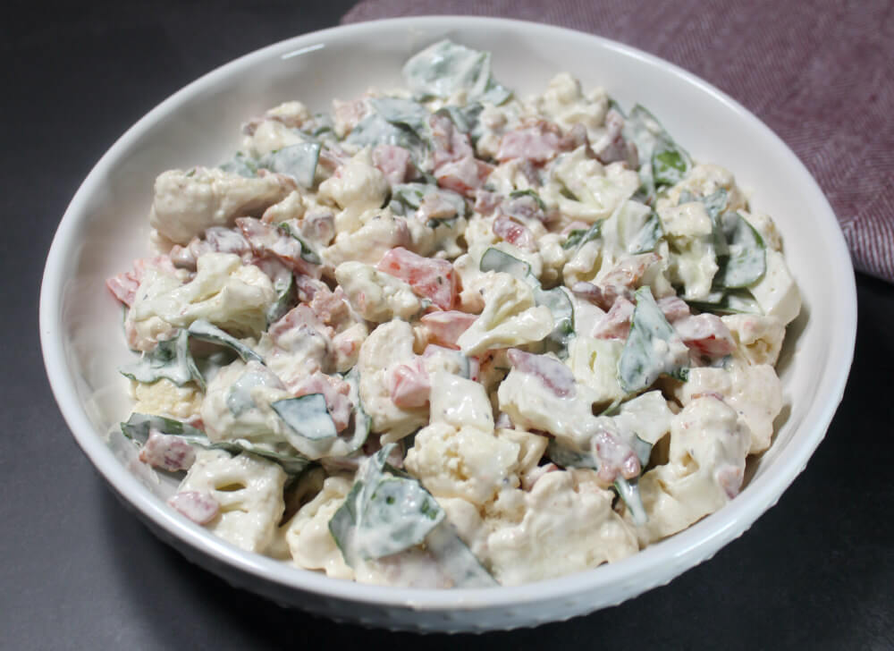 Creamy blt Cauliflower Salad6