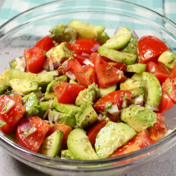 Tomato Cucumber Avocado Salad1