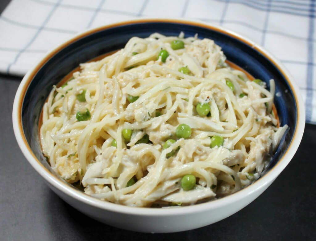 Keto Creamy Crab Pasta1