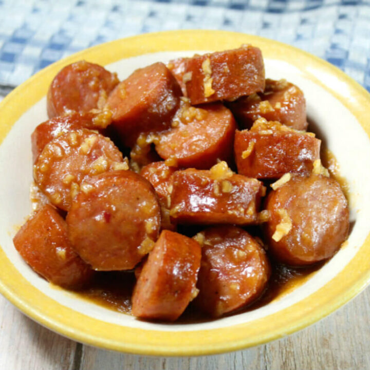 Brown Sugar Keto Kielbasa Bites1