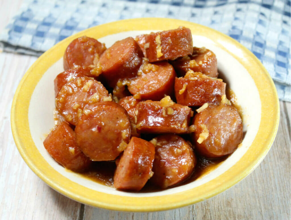 Brown Sugar Keto Kielbasa Bites1