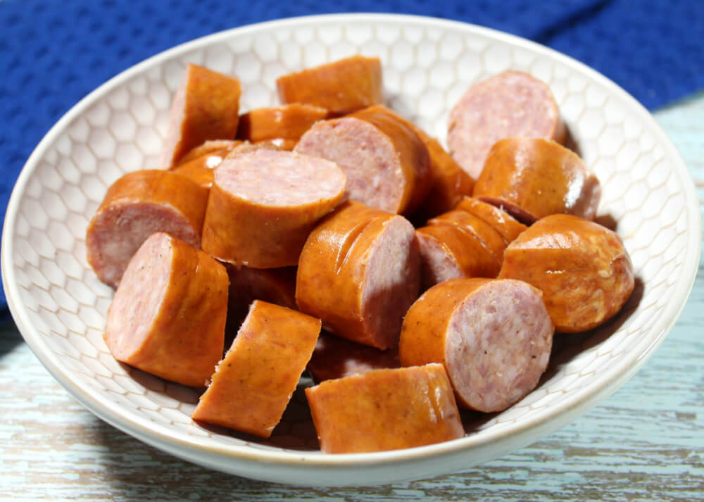 Brown Sugar Keto Kielbasa Bites2